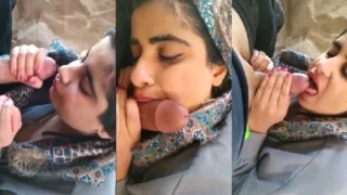 सुन्दर मुस्लिम लड़की ने खुल्ले ने चूसा बॉयफ्रेंड का लंड